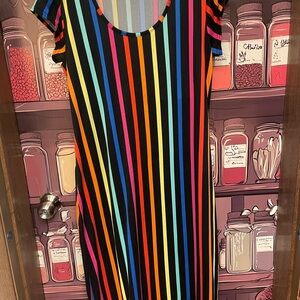 Colorful Striped Dress